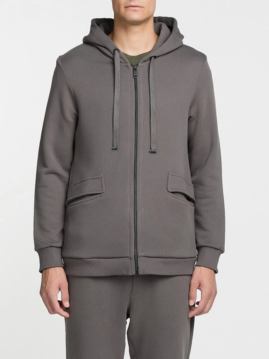 Organic Cotton-Jersey Hoodie Moonrock Grey