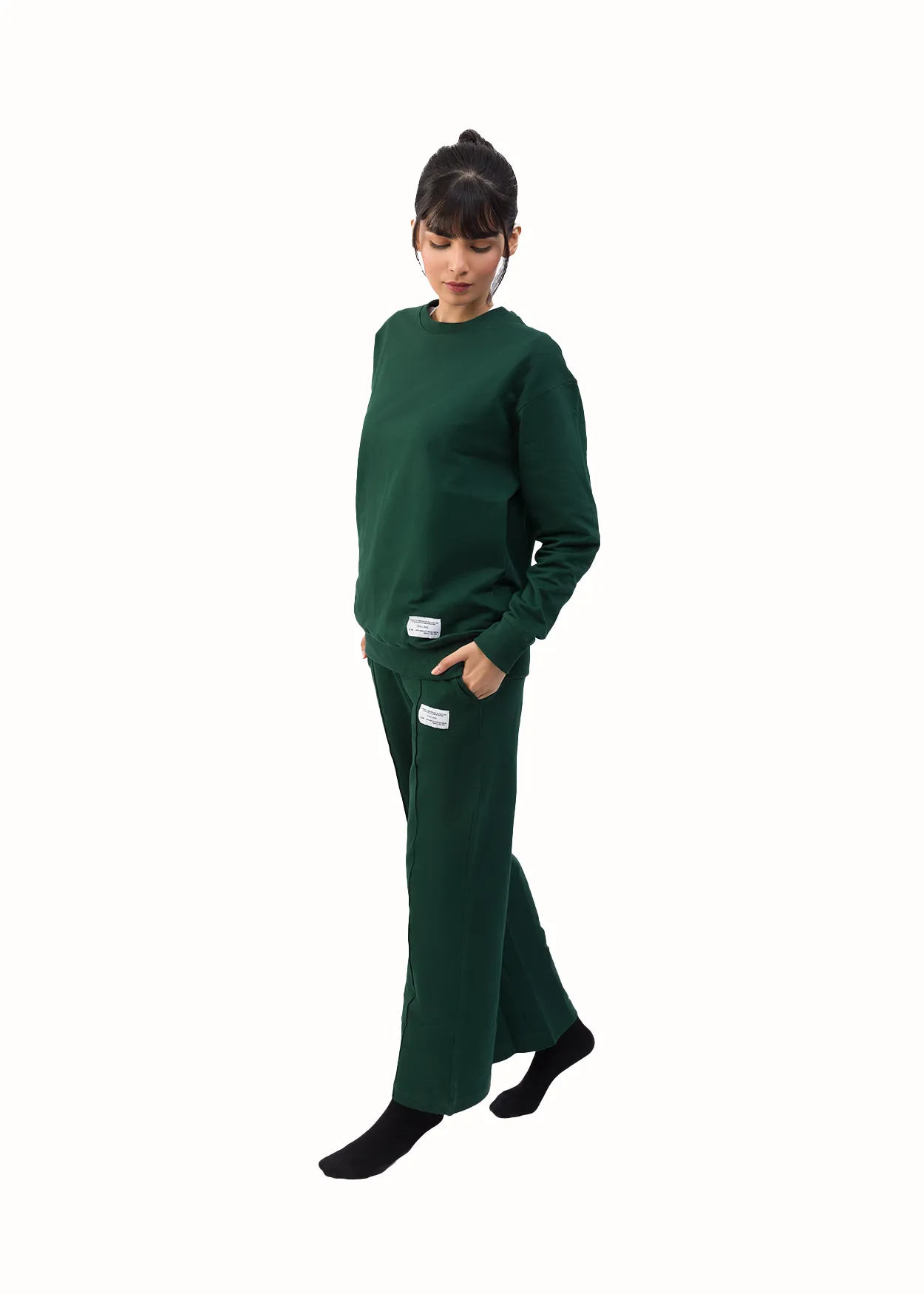 Organic Cotton Sweatshirt Unisex - Moss