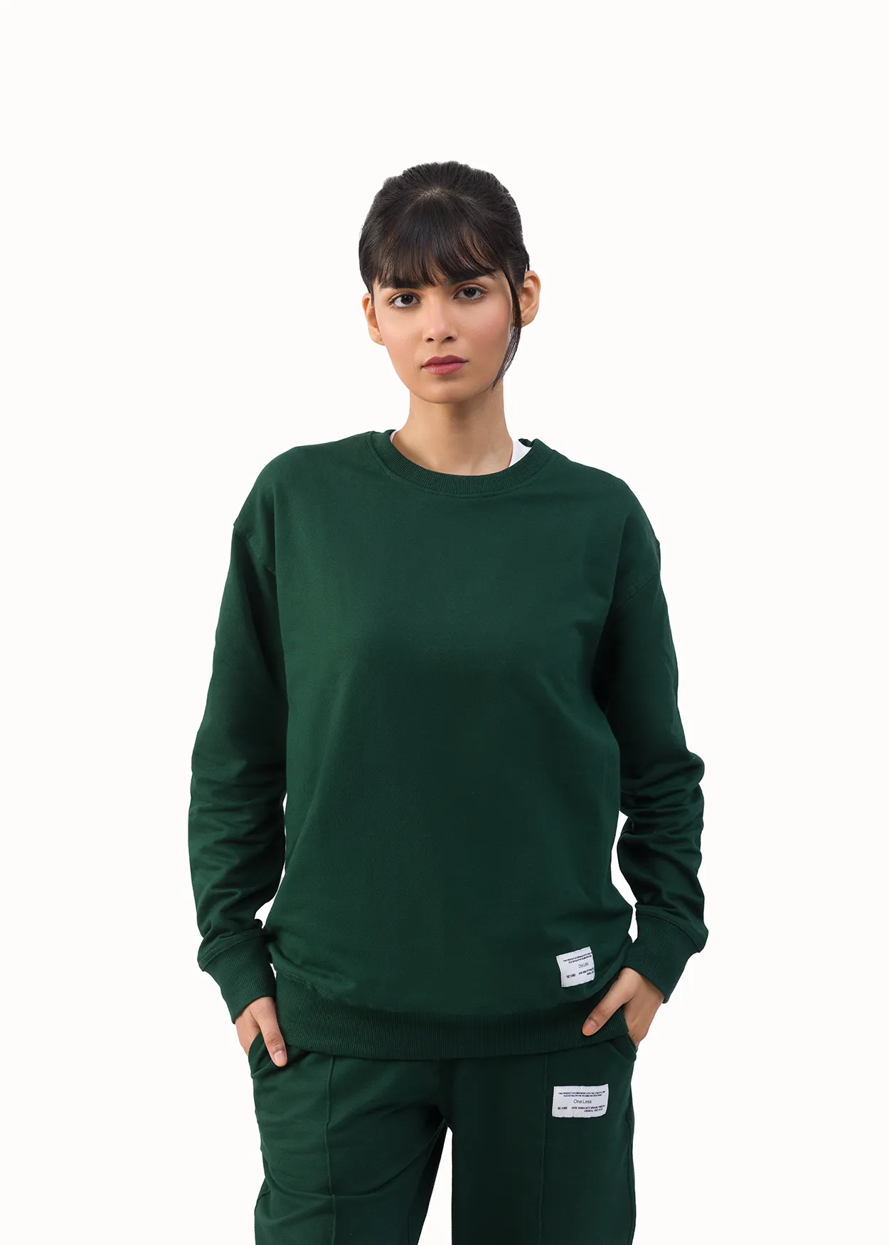 Organic Cotton Sweatshirt Unisex - Moss