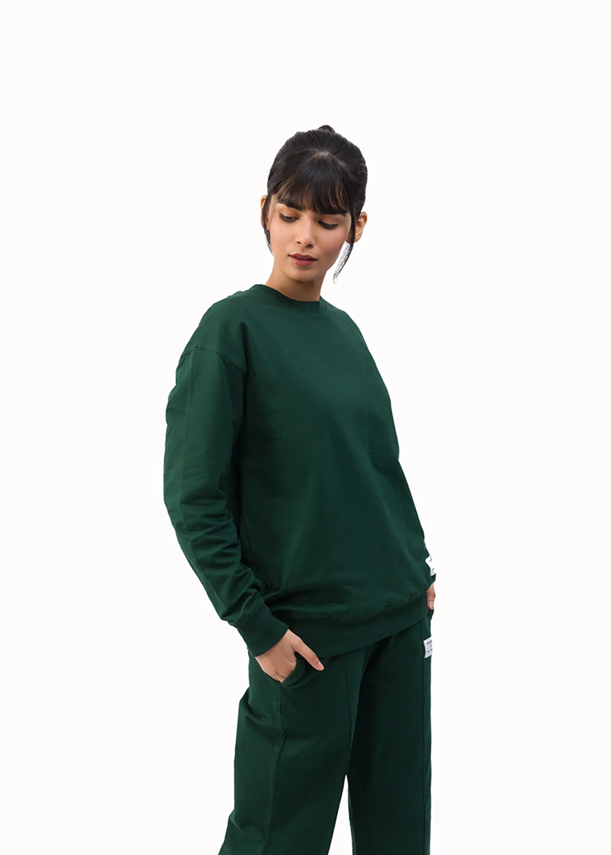 Organic Cotton Sweatshirt Unisex - Moss