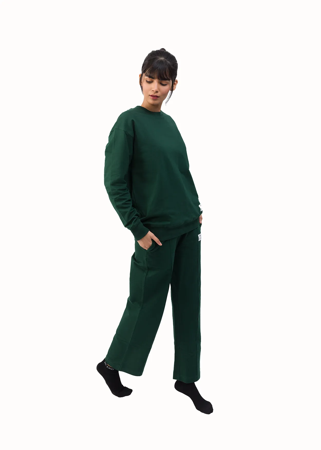 Organic Cotton Sweatshirt Unisex - Moss