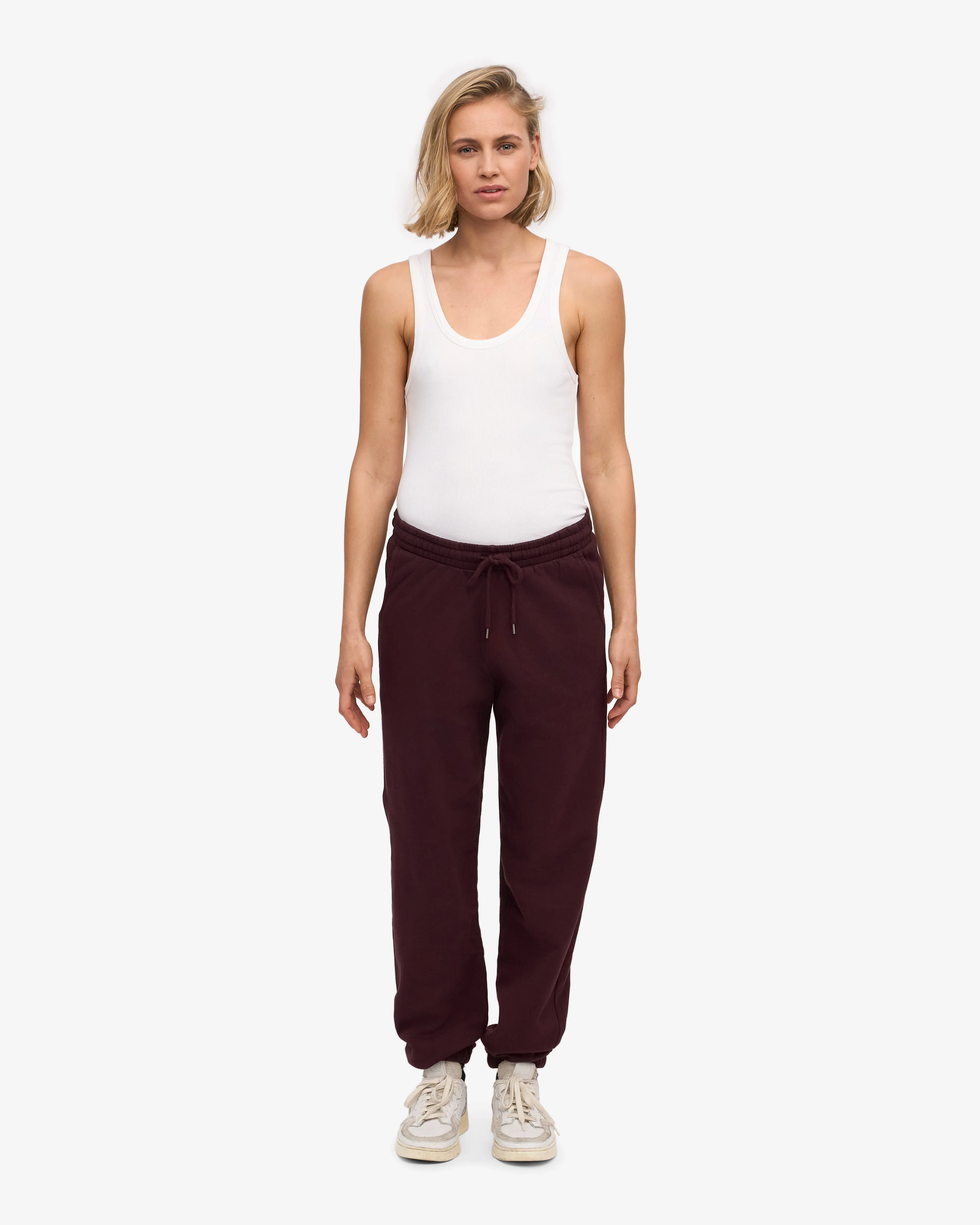 Organic Sweatpants - Oxblood Red