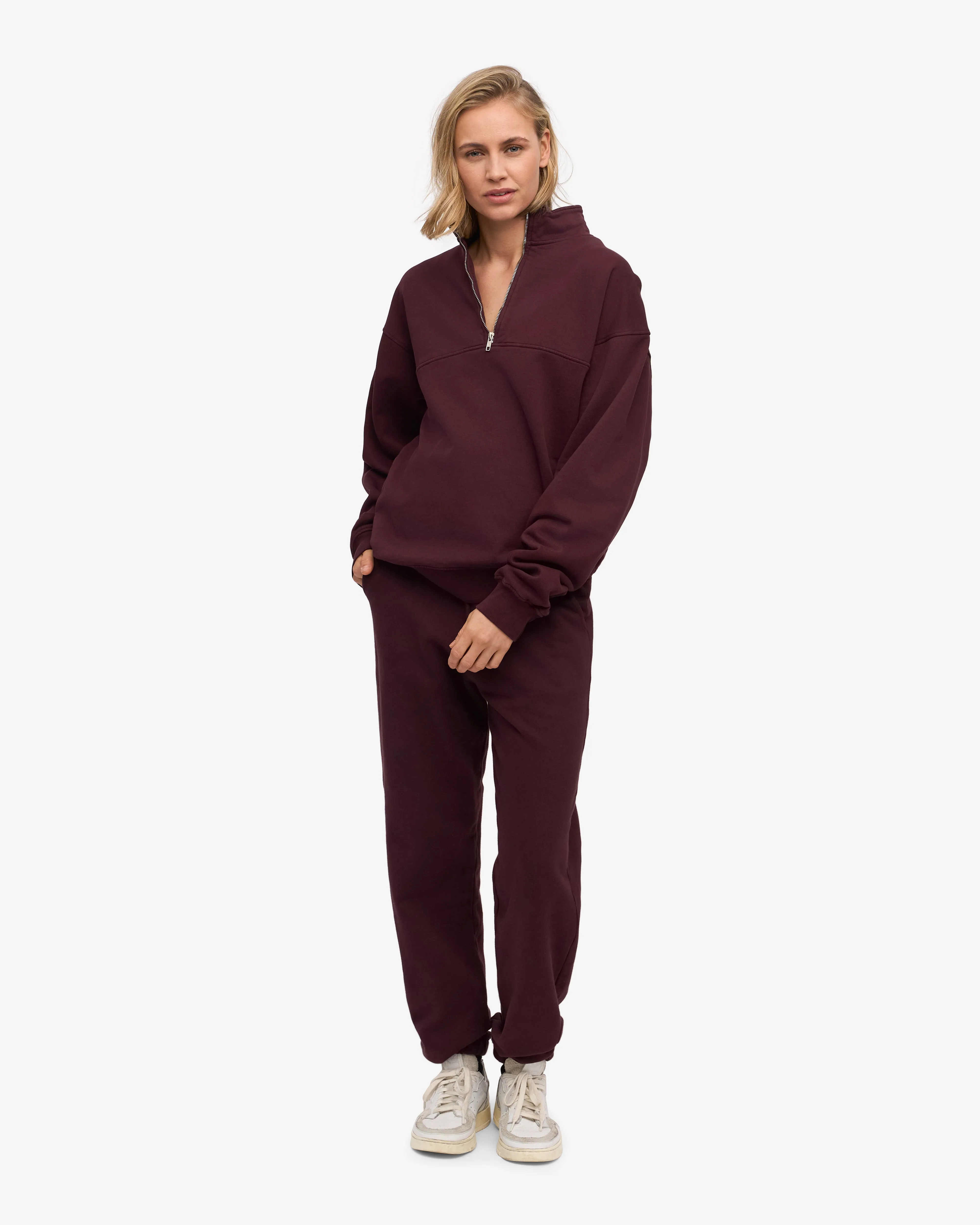 Organic Sweatpants - Oxblood Red