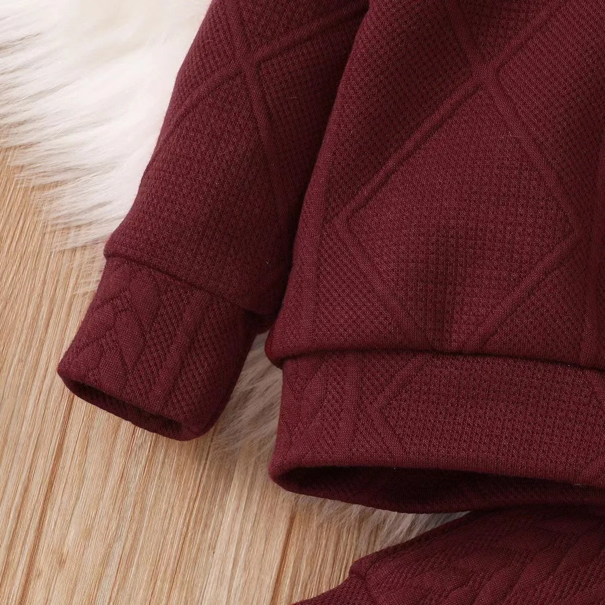 Patterned Hoodie and Sweatpants Set