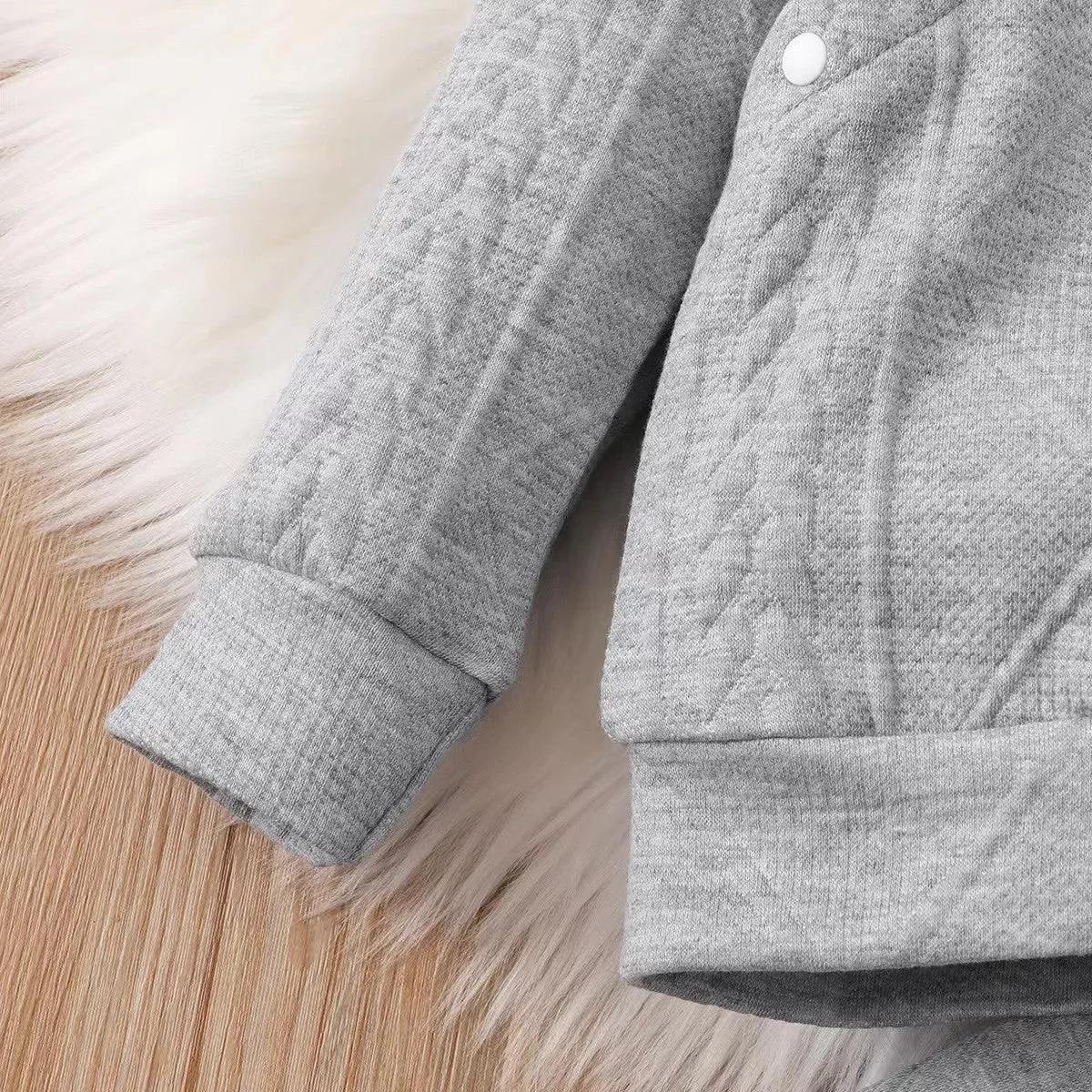 Patterned Hoodie and Sweatpants Set