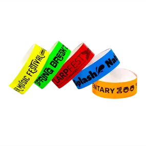 QUICK SHIP SecurBand® Custom Wristbands 7/8" Clean-Tab™ SCR (500/Pack) Ships in 1-2 Days