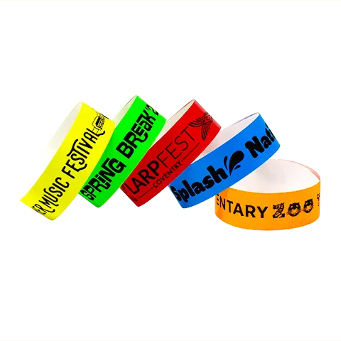 QUICK SHIP SecurBand® Custom Wristbands 7/8" Clean-Tab™ SCR (500/Pack) Ships in 1-2 Days