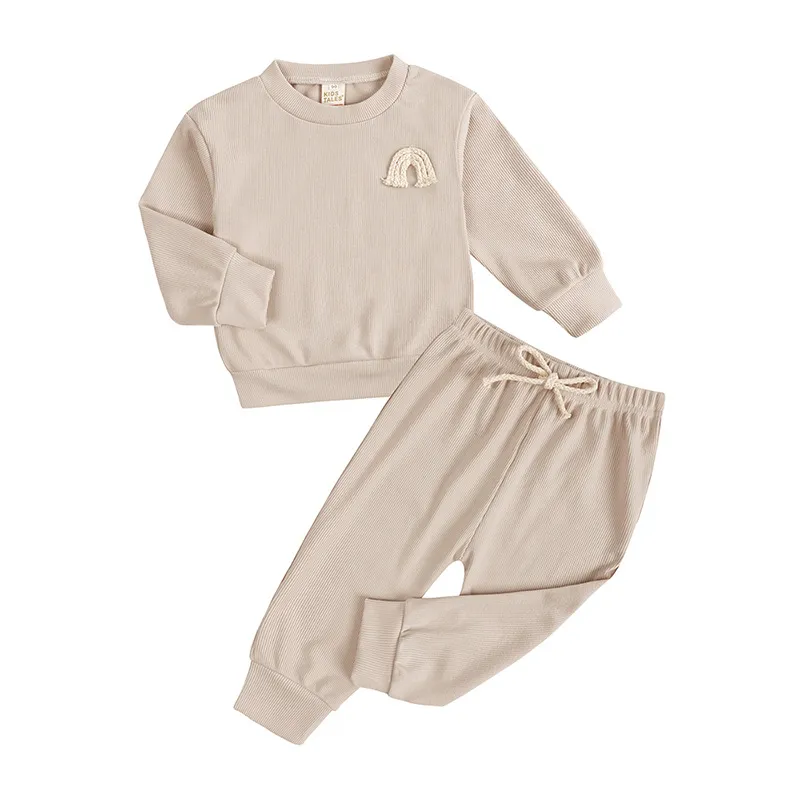 Rainbow Sweatshirt & Sweatpants Set