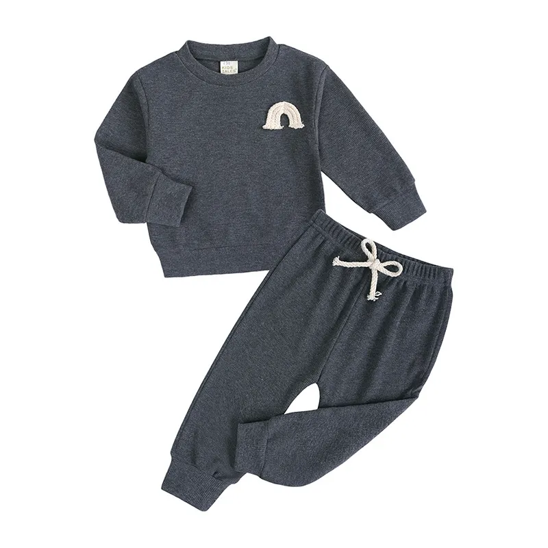 Rainbow Sweatshirt & Sweatpants Set