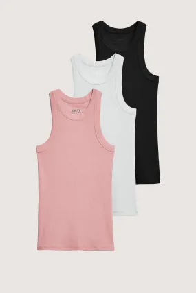 Rib Fitted Racer Tank Pack (Super Nova)