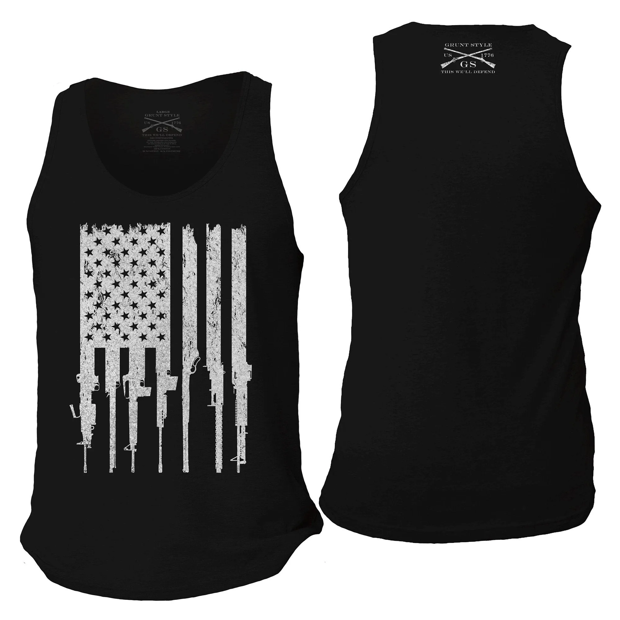 Rifle Flag Men's Tank - Black