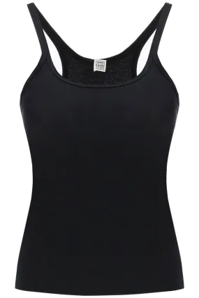 scoop neck rib tank top 213 458 772 BLACK