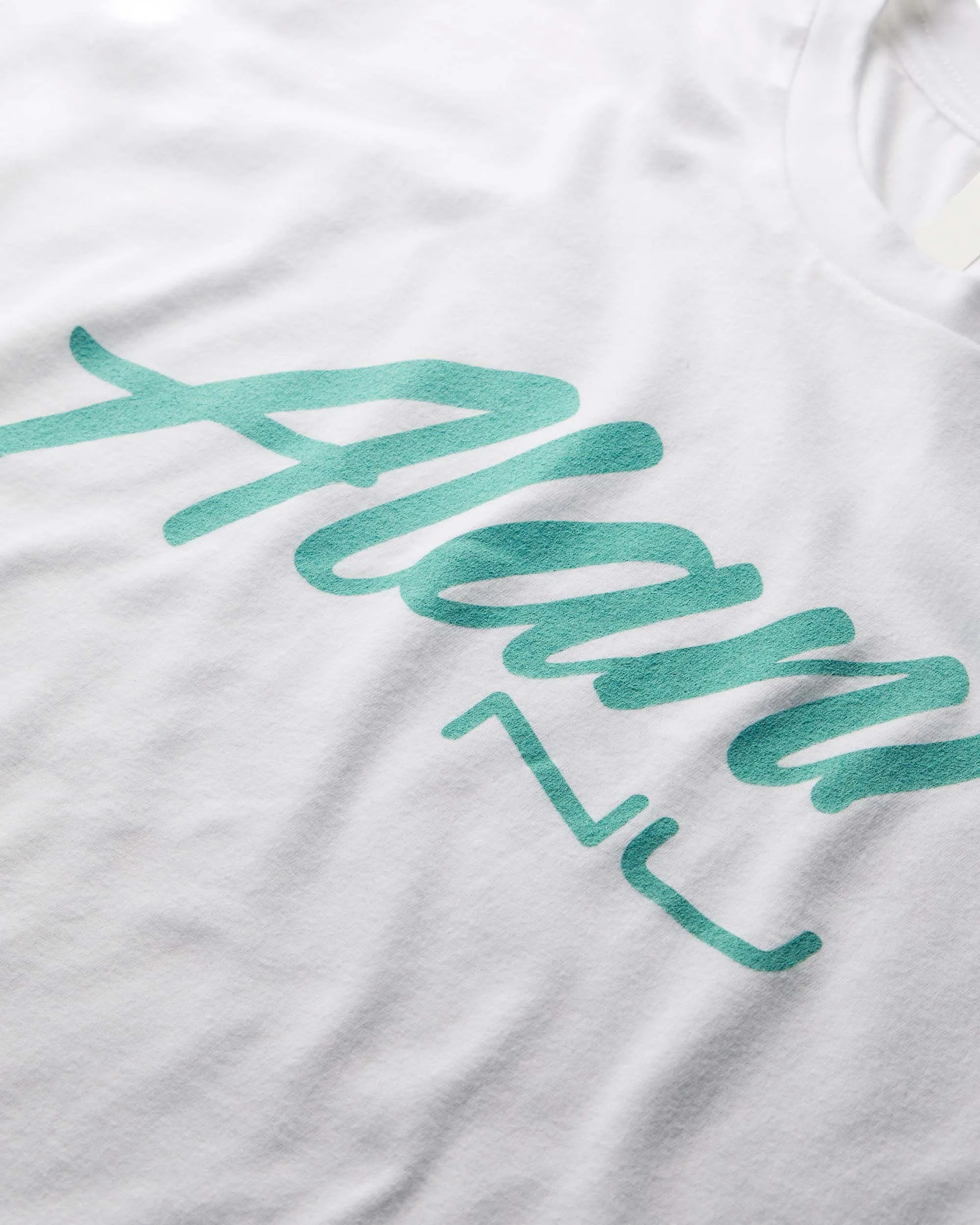 Seafoam On White T-Shirt
