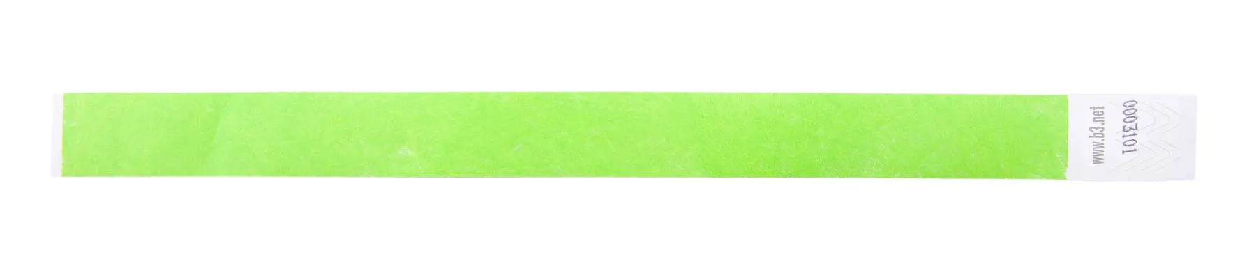 SICURIX Sequentially Numbered Security Wristbands 100 Pack GREEN (85060)