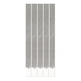 Silver Tyvek Wristbands .75" x 10" (Pack of 100)