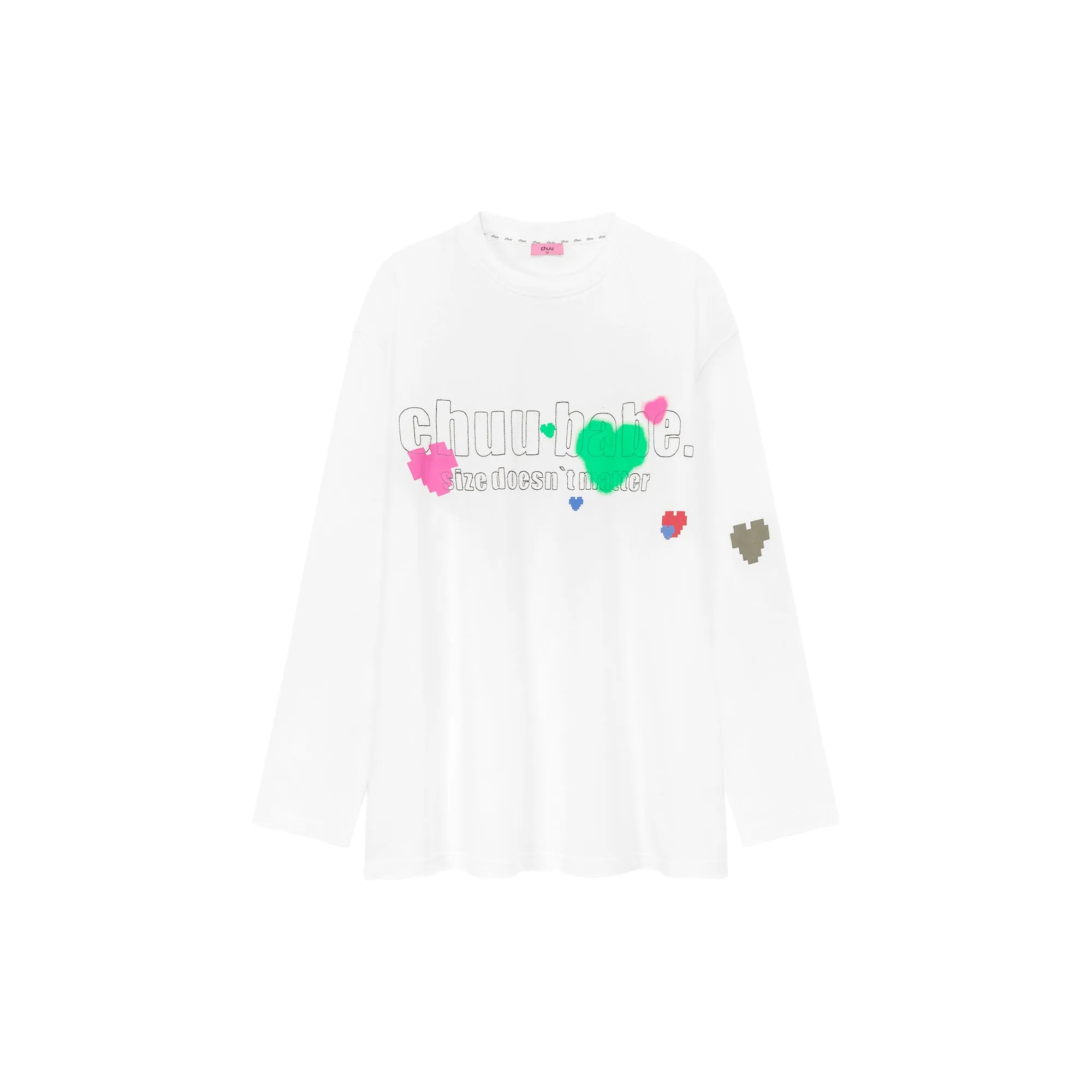 Size Doesnt Matter Heart Loose T-Shirt