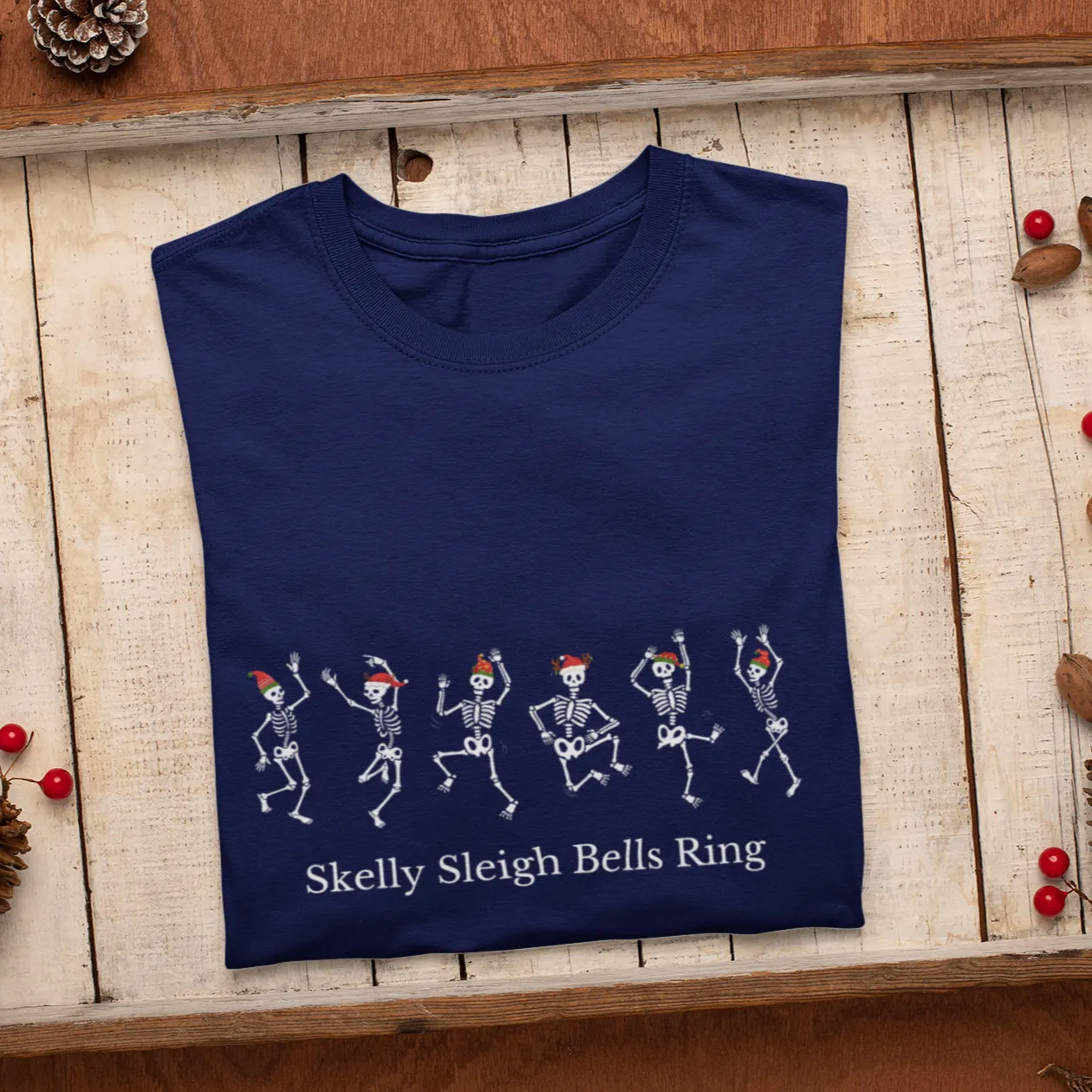 Skelly Sleigh Bells Ring Christmas Shirt, Christmas Shirt, Christmas Gift, Christmas Sweatshirt, Christmas gift for family, Holiday Shirt