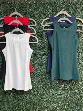 Sleeveless Basic Cami Tank Tops