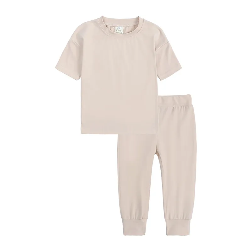 Solid Color Shirt & Pants Set