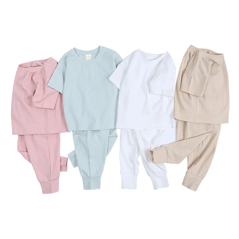 Solid Color Shirt & Pants Set