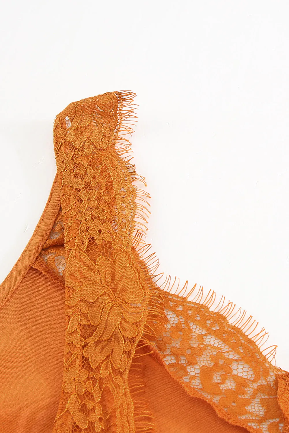 Solid Lace Splicing Sleeveless Top