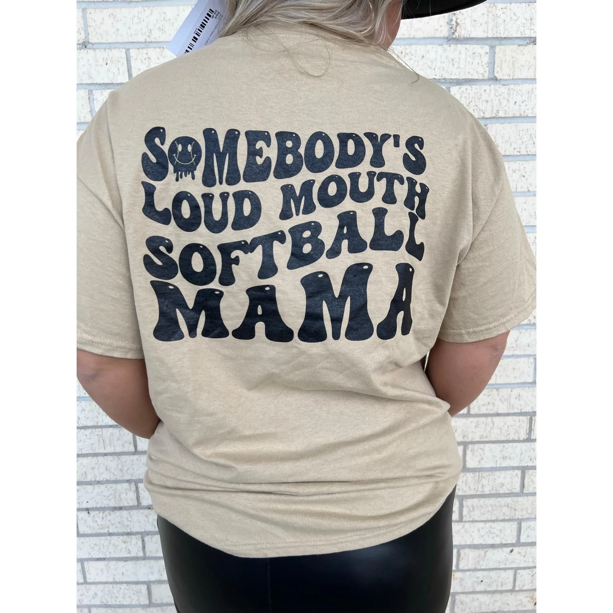 Somebody's Loud Mouth Softball Mama Tee or Sweatshirt