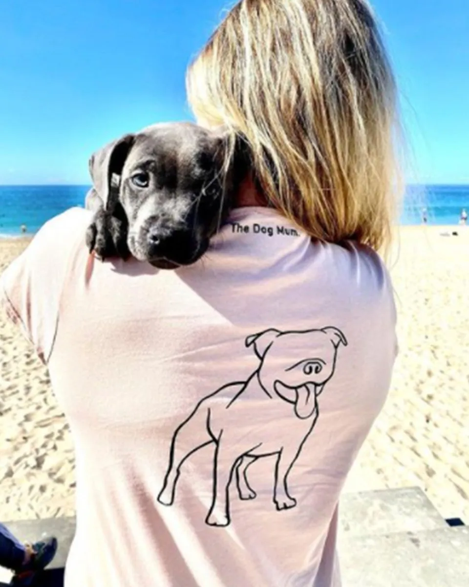 Staffy Mum Illustration: Classic T-Shirt