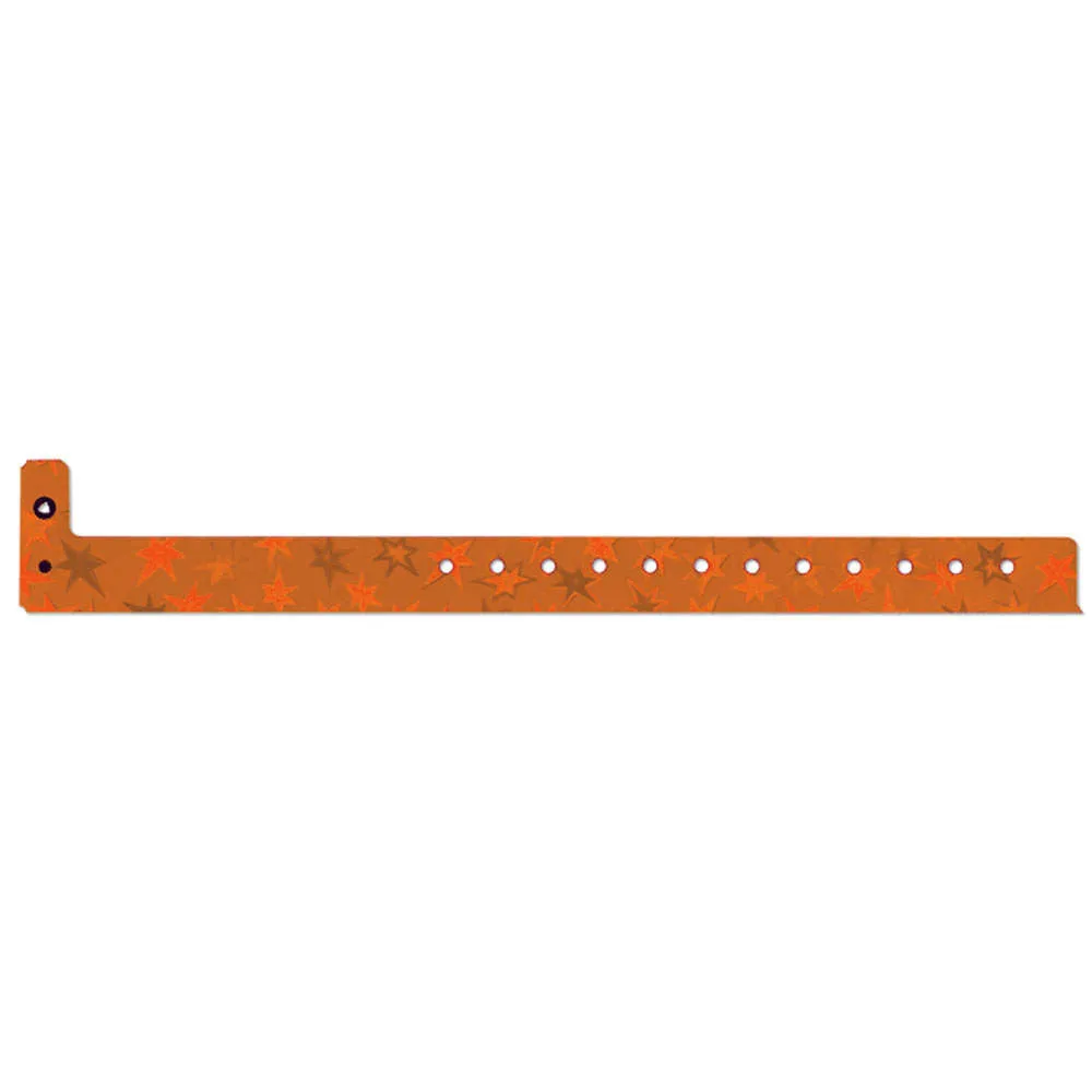 Stars™ Holographic Plastic Wristbands 3/4" 4830 (500/Box)