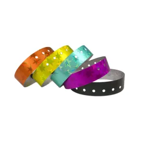 Stars™ Holographic Plastic Wristbands 3/4" 4830 (500/Box)