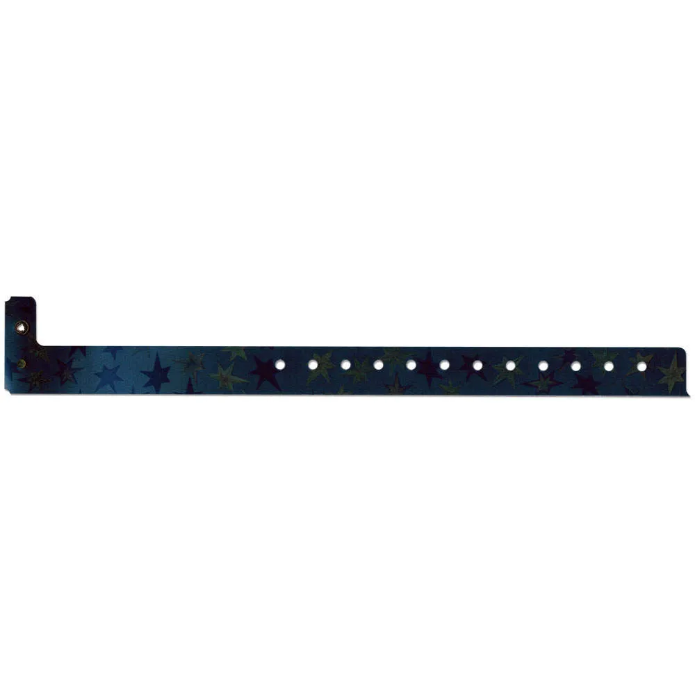 Stars™ Holographic Plastic Wristbands 3/4" 4830 (500/Box)