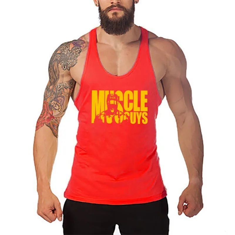 Summer Fitness Stringer Hoodies Muscle Shirt Bodybuilding Clothing Gym Tank Top Mens Sporting Sleeveless shirts