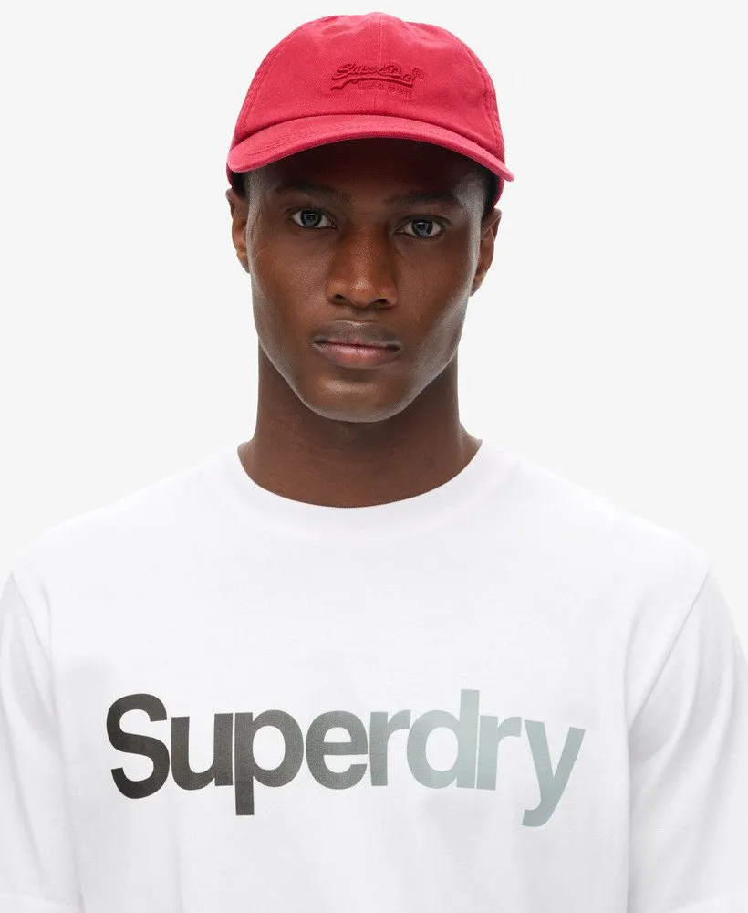 Superdry Core Logo Fade Loose T-Shirt - WHITE