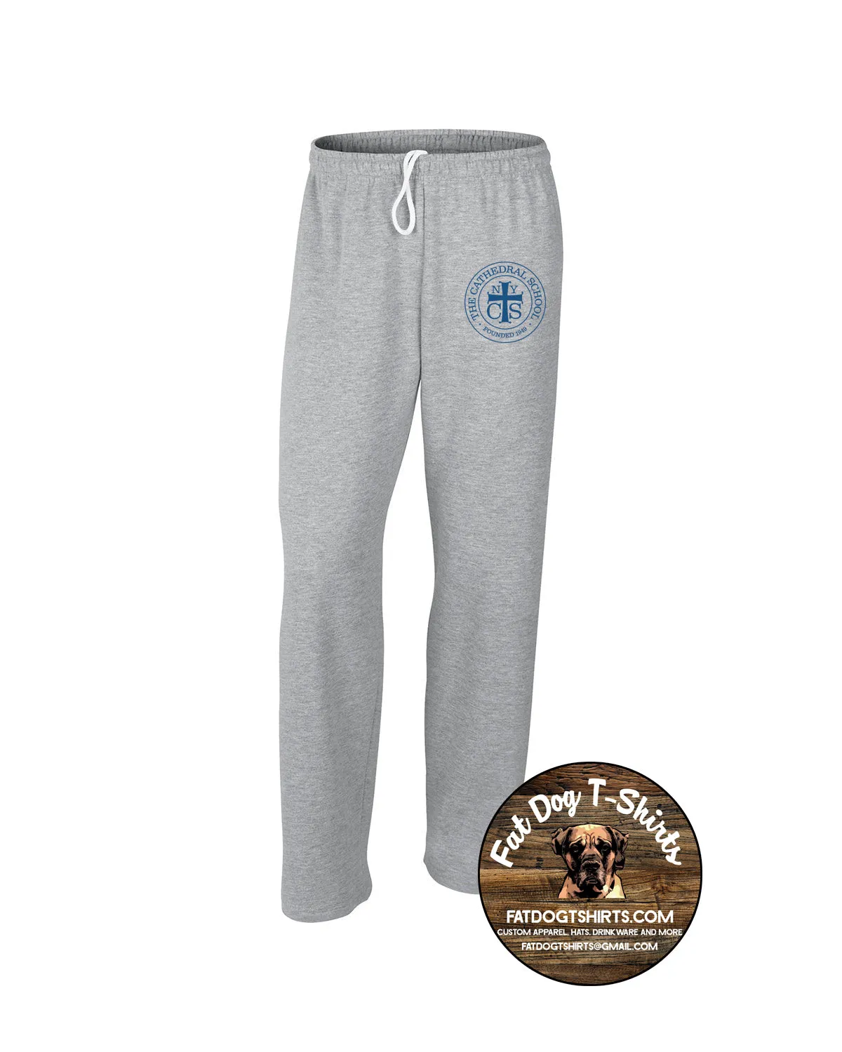 THE CATHEDRAL SCHOOL-GREY WARM-UP FLEECE PANTS