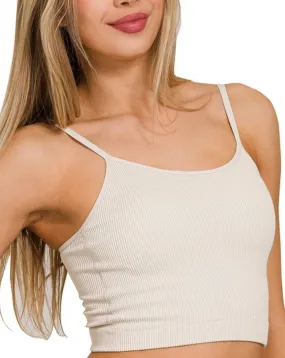 The Everyday Padded Cropped Tank (2 Colors)