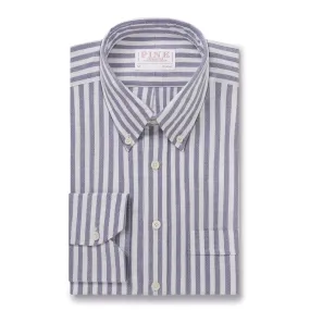 Thomas Pink Shirt Classic Fit  Stripe Blue Cotton