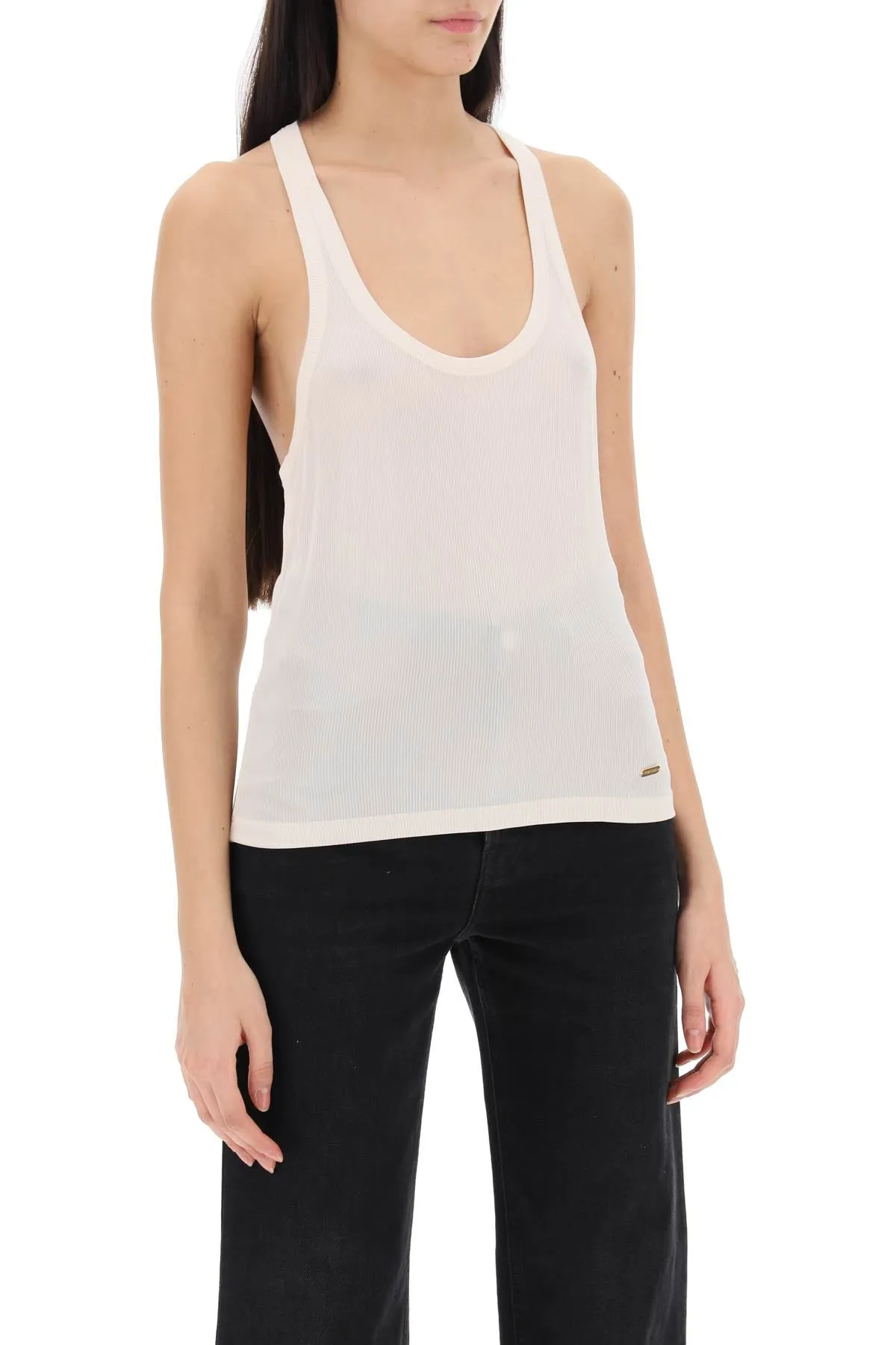 Tom ford racer-back tank top TSJ565 JEX079 ECRU
