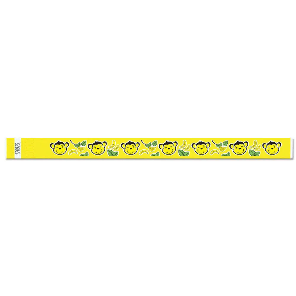 Tytan-Band® Expressions Tyvek® Wristbands 3/4" Monkeys Design NTX102 (500/Pack)