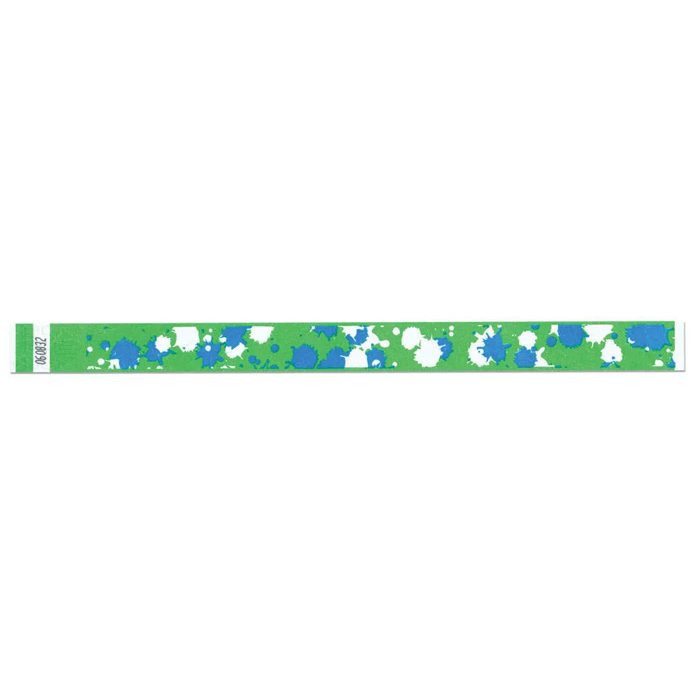 Tytan-Band® Expressions Tyvek® Wristbands 3/4" Paintball Design NTX83 (500/Pack)