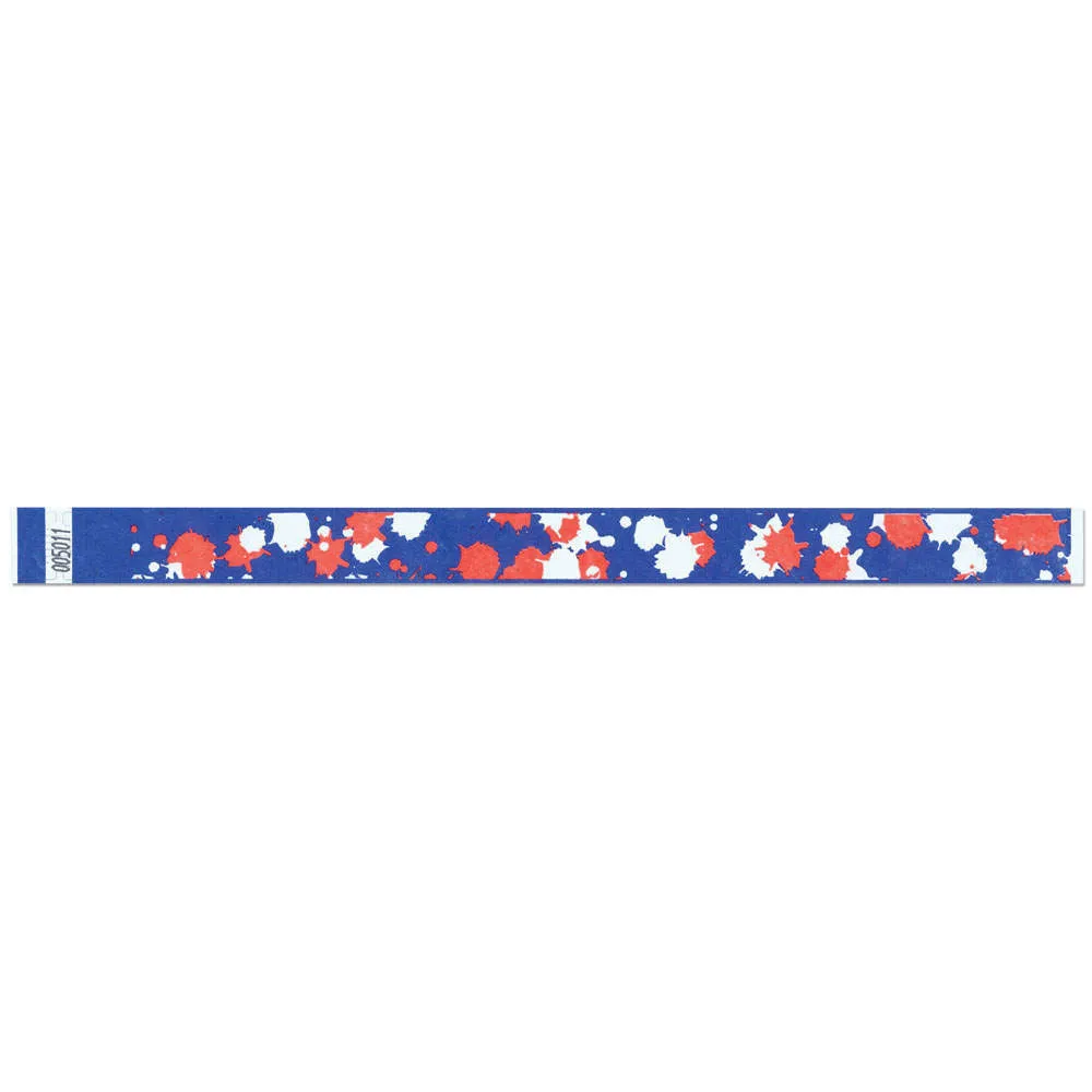 Tytan-Band® Expressions Tyvek® Wristbands 3/4" Paintball Design NTX83 (500/Pack)