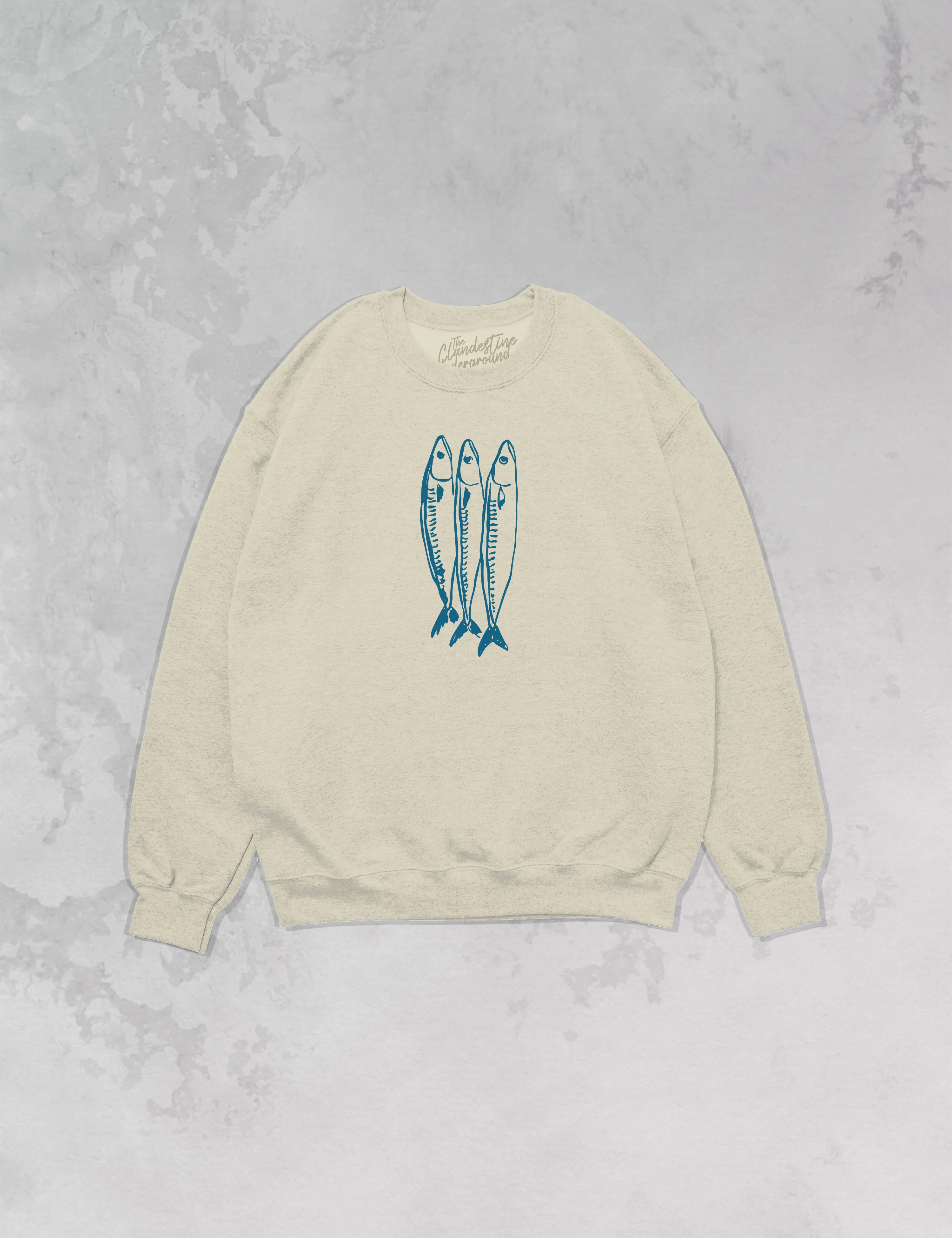 Underground Original Design: Three Little Fish Oversized 90's Sustainable Sweatshirt