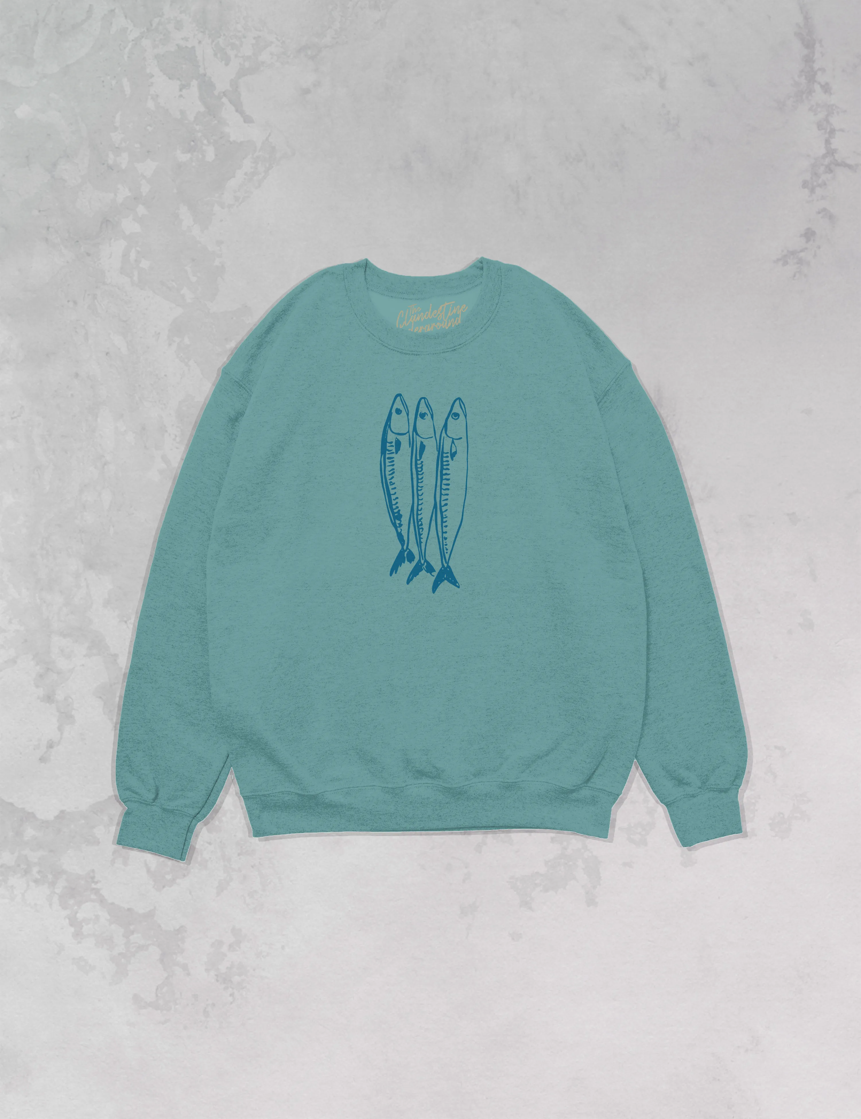 Underground Original Design: Three Little Fish Oversized 90's Sustainable Sweatshirt
