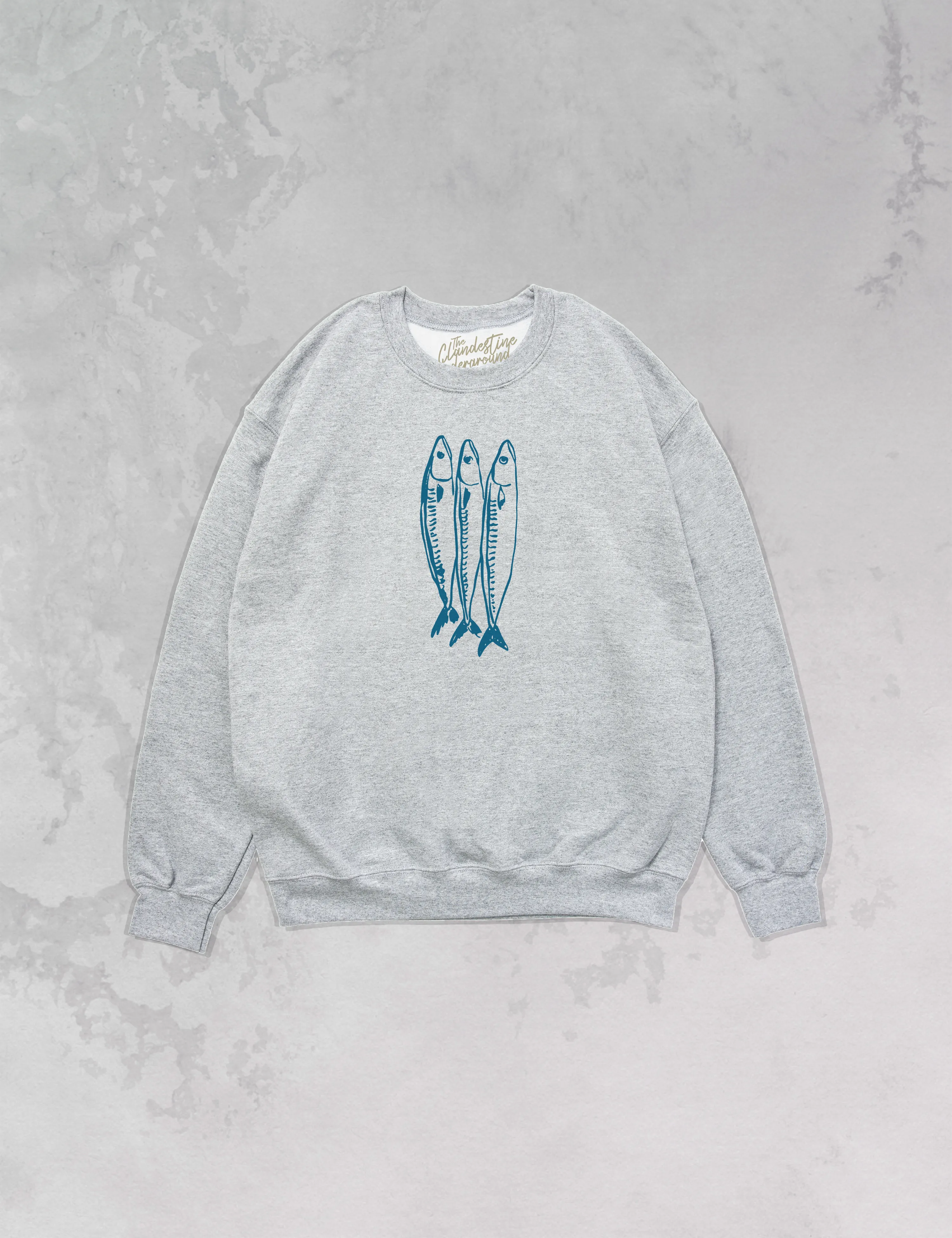 Underground Original Design: Three Little Fish Oversized 90's Sustainable Sweatshirt