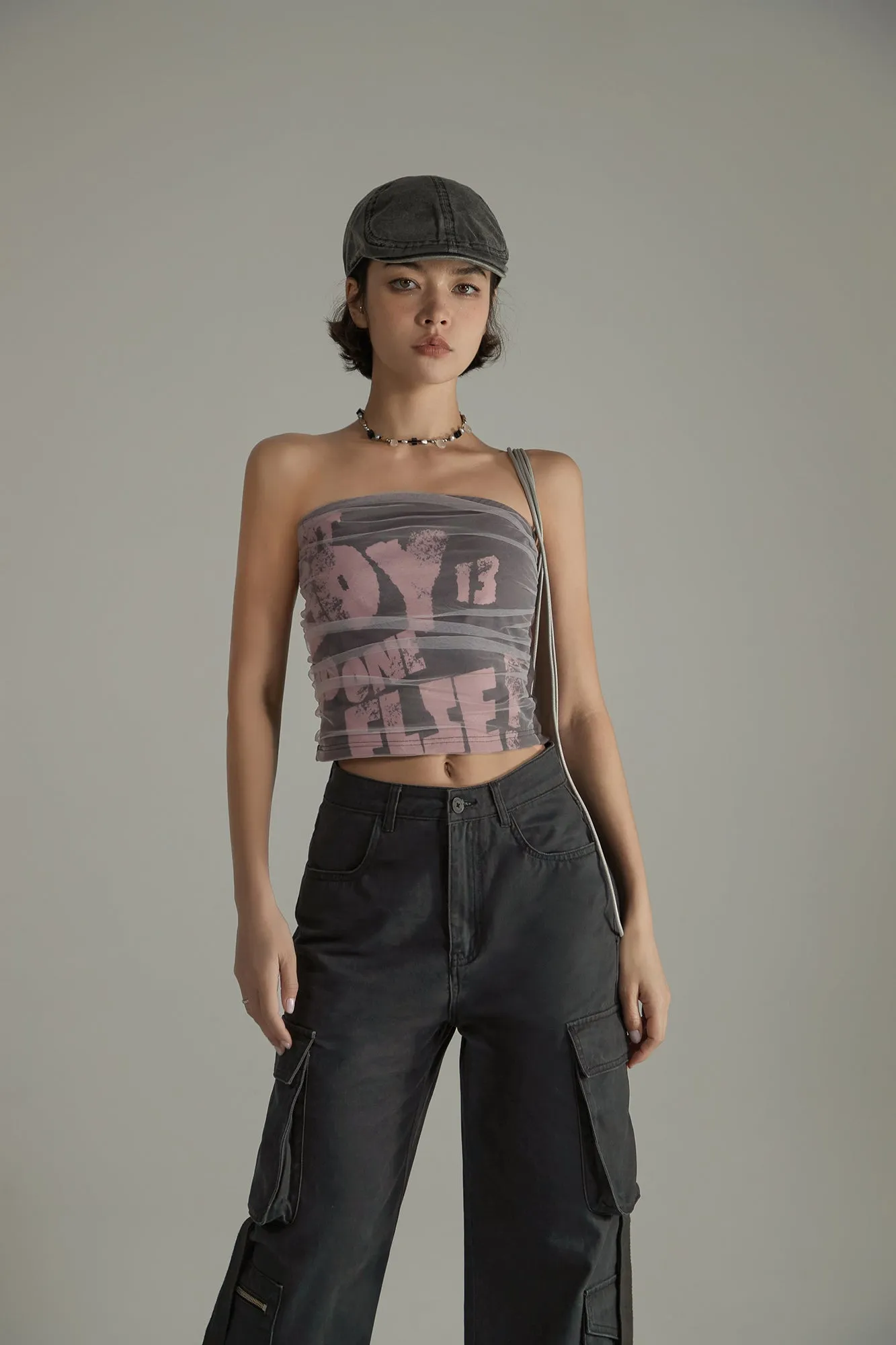 Vintage That Boy Sleeveless Tube Top