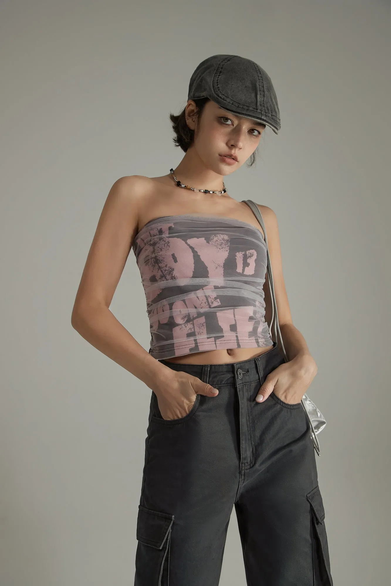 Vintage That Boy Sleeveless Tube Top