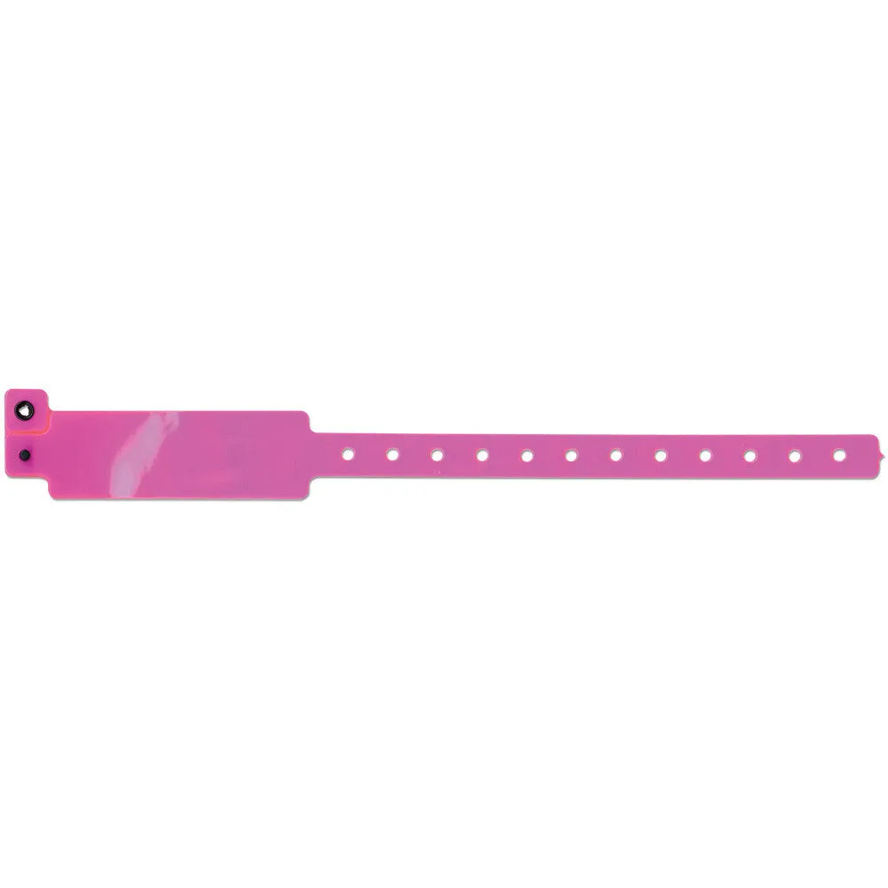 Vinyl Wristbands 1" Waterproof Permanent Snap 420P (500/Box)