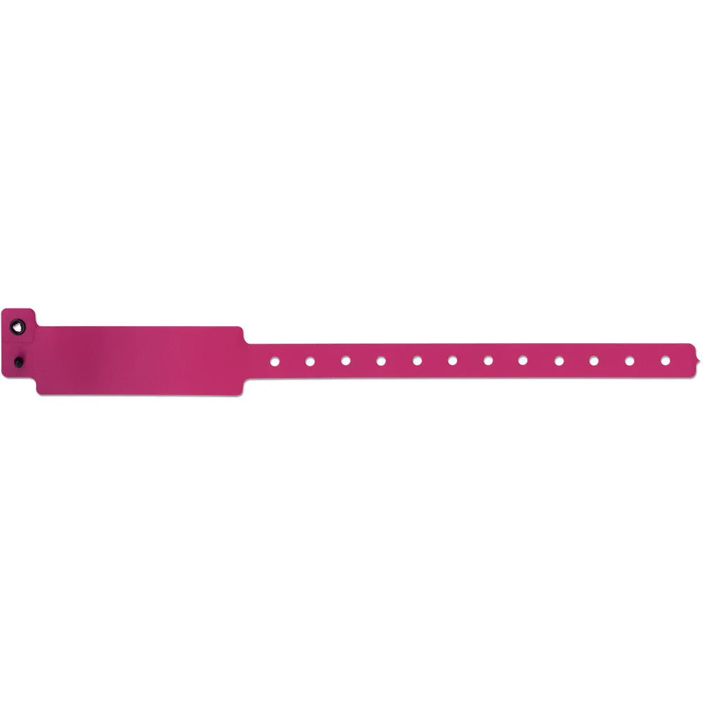 Vinyl Wristbands 1" Waterproof Permanent Snap 420P (500/Box)