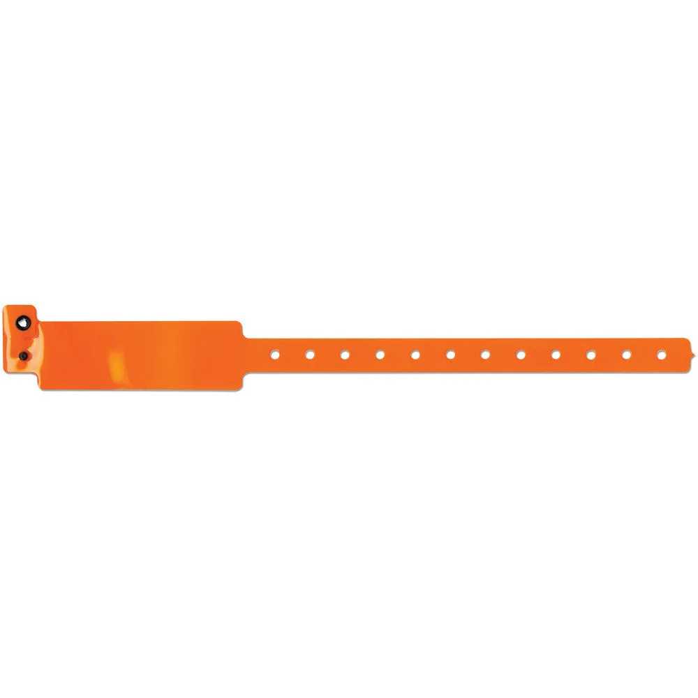 Vinyl Wristbands 1" Waterproof Permanent Snap 420P (500/Box)