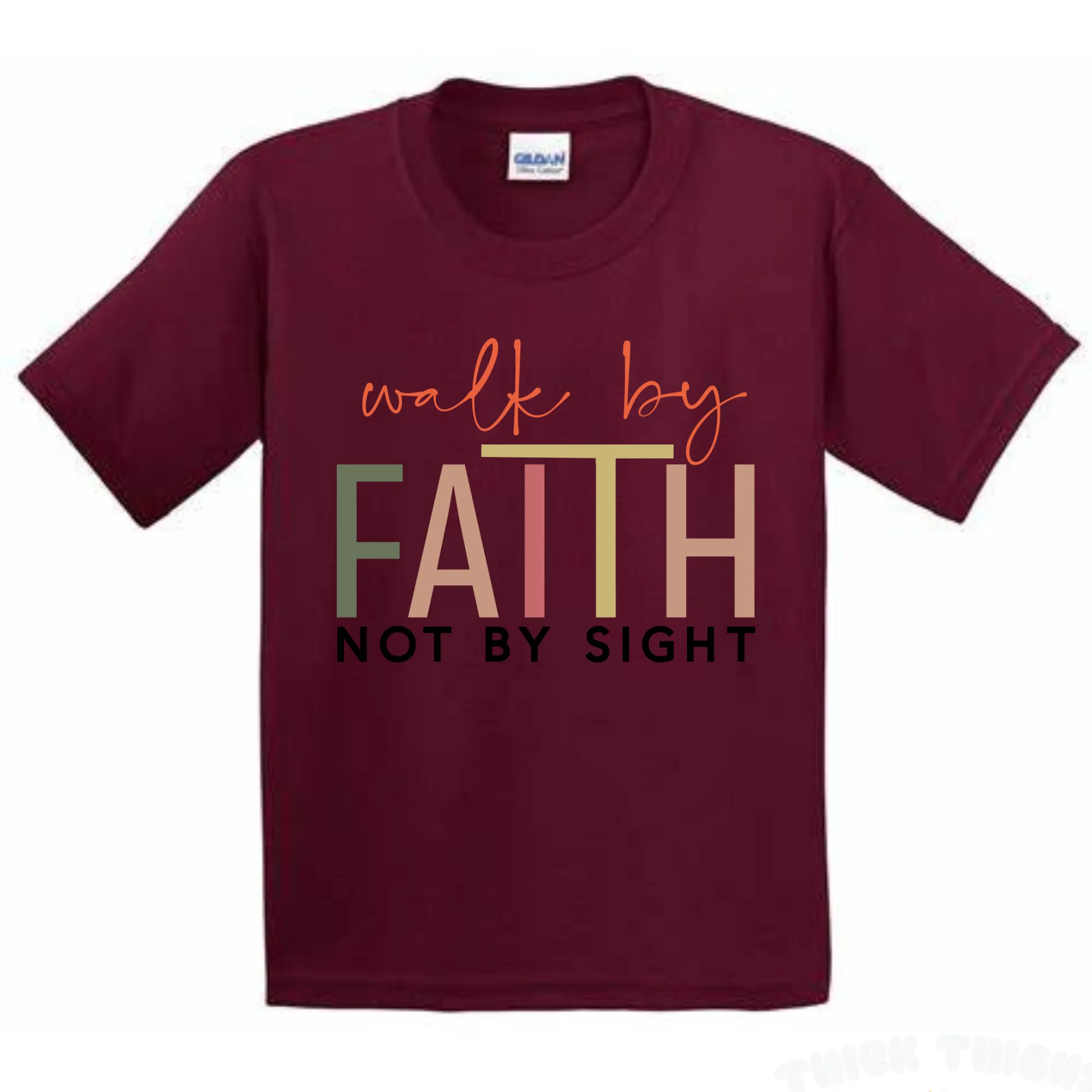 Walk by Faith T-Shirt - Unisex Youth & Adult Sizes