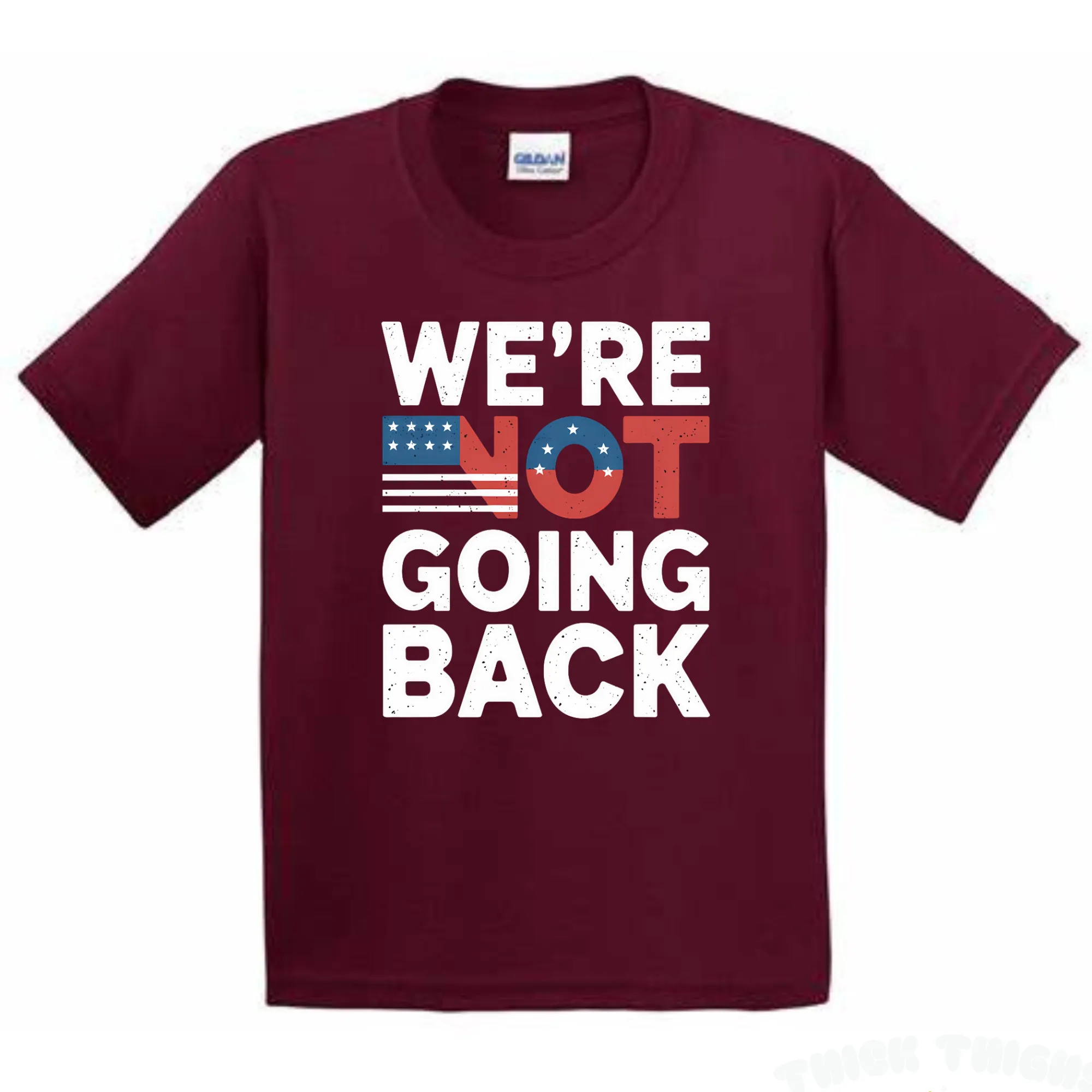 We're Not Going Back Kamala Harris 2024 T-Shirt - Unisex Youth & Adult Sizes
