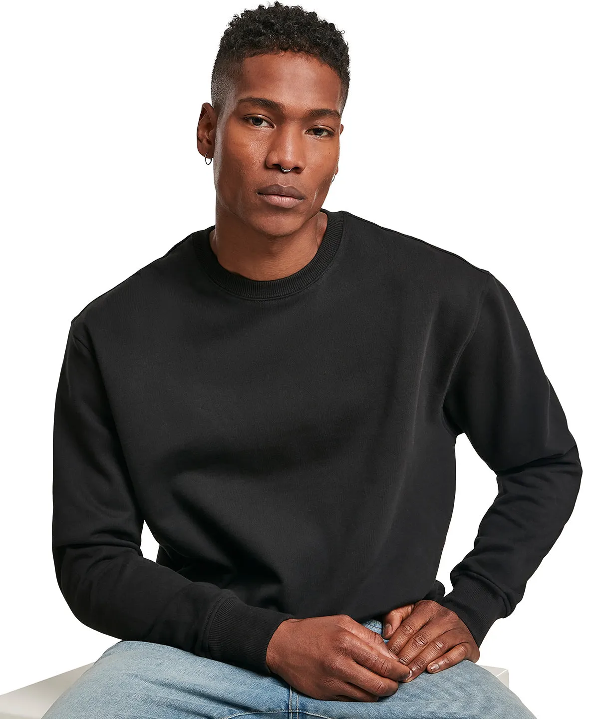 White - Premium oversize crew neck